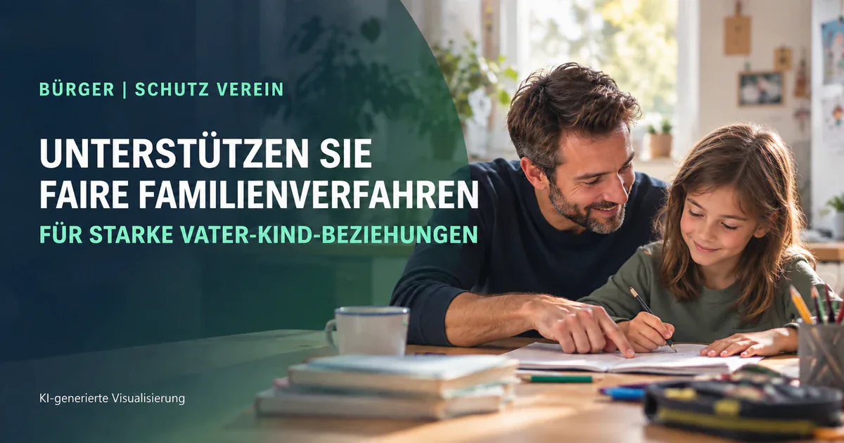 Scheidungsrecht für Männer – eine verlässliche Vater-Kind-Beziehung schützen Vater und Kind zeichnen gemeinsam – KI-Visualisierung zum Scheidungsrecht für Männer