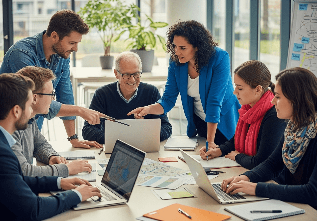 Arbeitsgruppe stimmt einen transparenten Hilfsplan ab